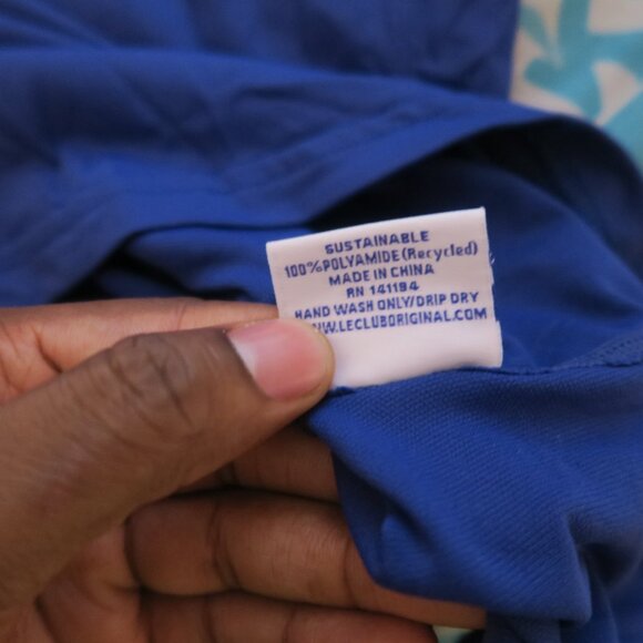 Le Club Abaco Rash Guard Long Sleeve Shirt Royal Blue Reflective Size XXL UV - Picture 5 of 7